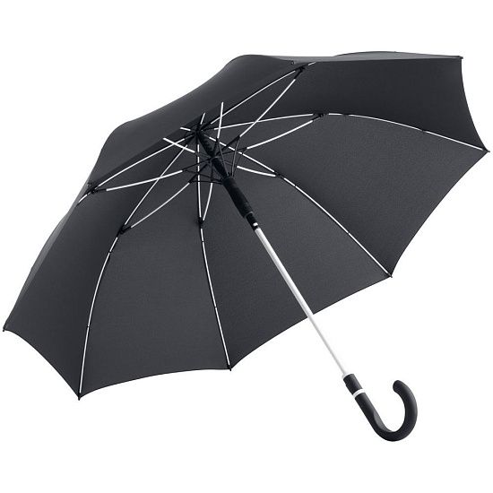 Зонт-трость с цветными спицами Color Style, белый - подробное фото