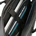 Сумка для ноутбука Qibyte Laptop Bag, темно-серая с черными вставками