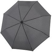 Складной зонт Fiber Magic Superstrong, серый в полоску - фото