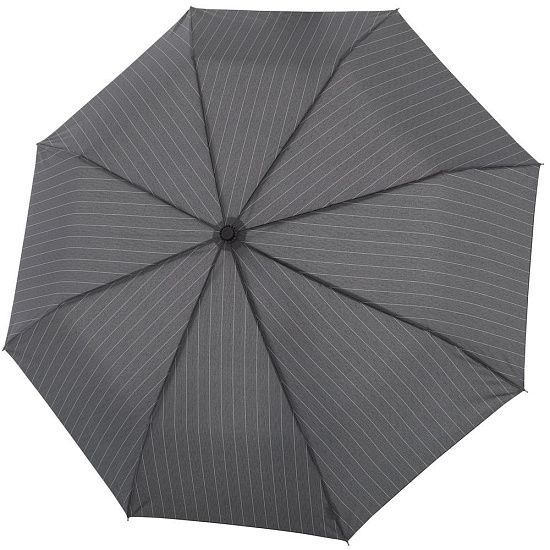 Складной зонт Fiber Magic Superstrong, серый в полоску - подробное фото