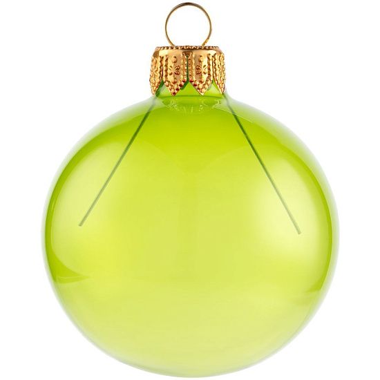 Елочный шар Gala Night в коробке, зеленый, 6 см - подробное фото