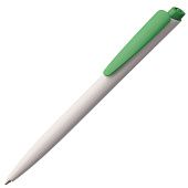 Ручка шариковая Senator Dart Polished, бело-зеленая - фото
