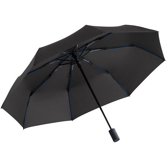 Зонт складной AOC Mini с цветными спицами, темно-синий - подробное фото