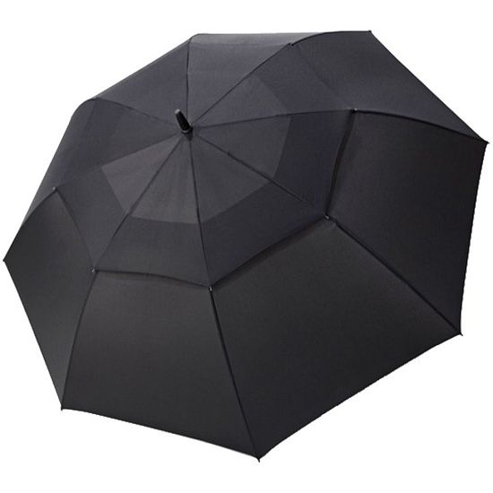 Зонт-трость Fiber Golf Air, черный - подробное фото
