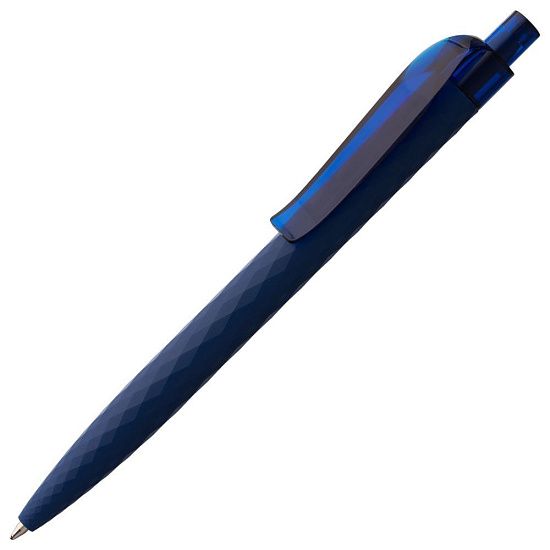 Ручка шариковая Prodir QS01 PRT-T Soft Touch, синяя - подробное фото