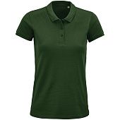 Рубашка поло женская Planet Women, темно-зеленая - фото