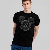 Футболка 3D Mickey Mouse, черная - фото