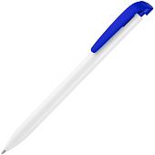 Ручка шариковая Favorite, белая с синим - фото