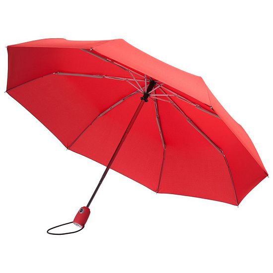 Зонт складной AOC, красный - подробное фото