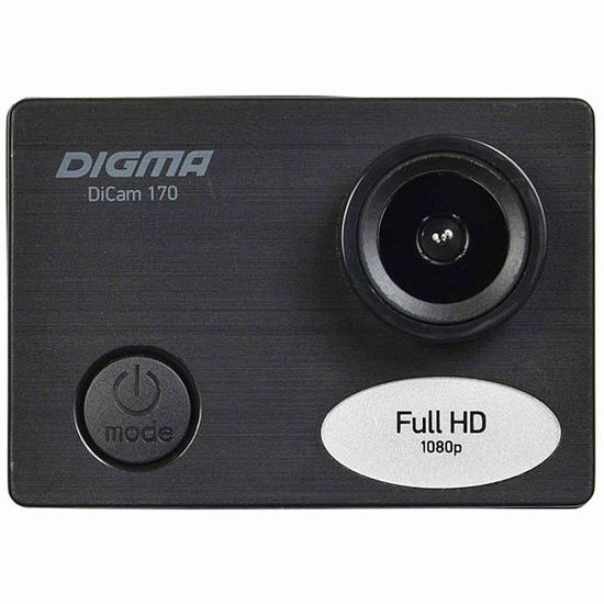 Экшн-камера Digma DiCam 170, черная - подробное фото