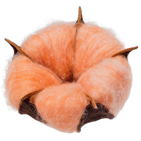Цветок хлопка Cotton, оранжевый - подробное фото