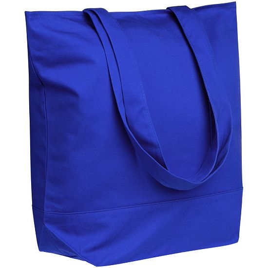 Сумка для покупок на молнии Shopaholic Zip, синяя - подробное фото