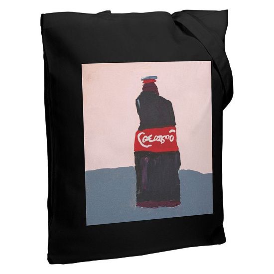 Холщовая сумка «Кола», черная - подробное фото