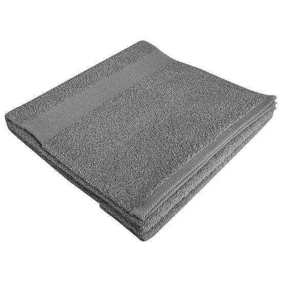 Полотенце махровое Soft Me Large, серое - подробное фото