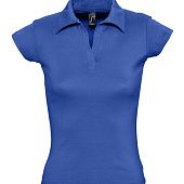 Рубашка поло женская без пуговиц PRETTY 220, ярко-синяя (royal) - фото