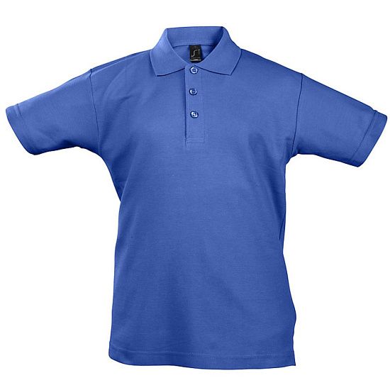 Рубашка поло детская Summer II Kids 170, ярко-синяя - подробное фото