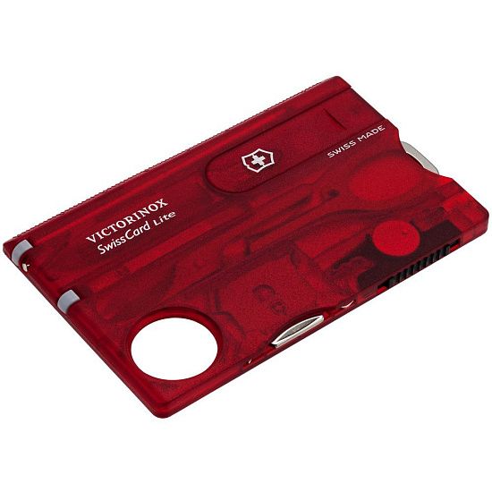 Набор инструментов SwissCard Lite, красный - подробное фото