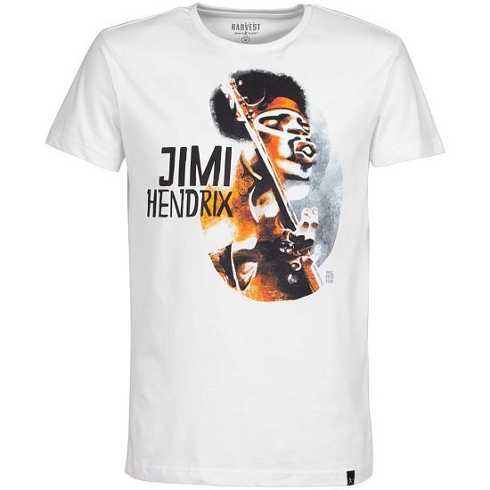 Футболка «Меламед. Jimi Hendrix», белая - подробное фото