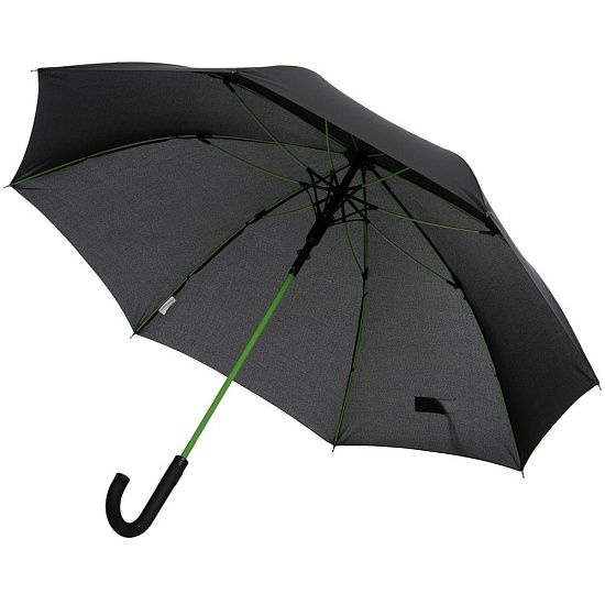 Зонт-трость с цветными спицами Color Power, зеленое яблоко - подробное фото