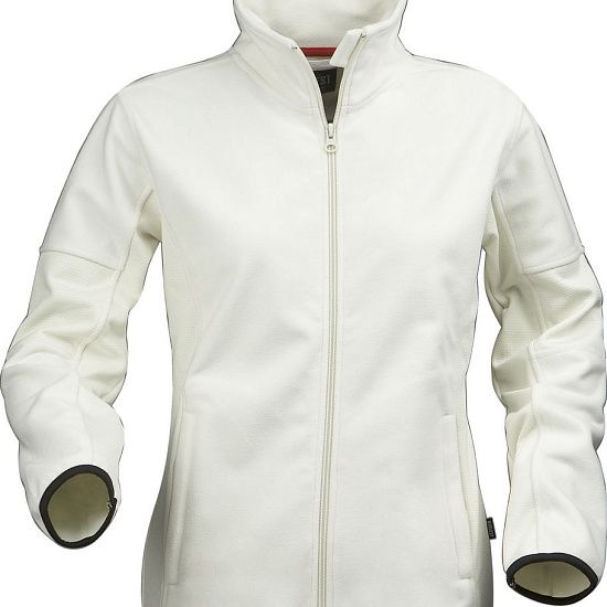 Куртка флисовая женская SARASOTA, белая с оттенком слоновой кости - подробное фото