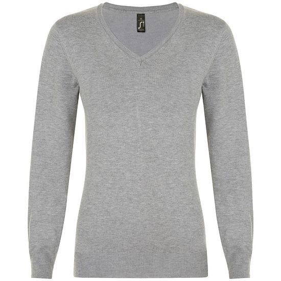 Пуловер женский GLORY WOMEN, серый меланж - подробное фото
