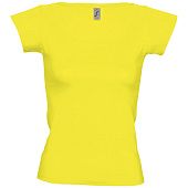 Футболка женская MELROSE 150 с глубоким вырезом, лимонно-желтая - фото