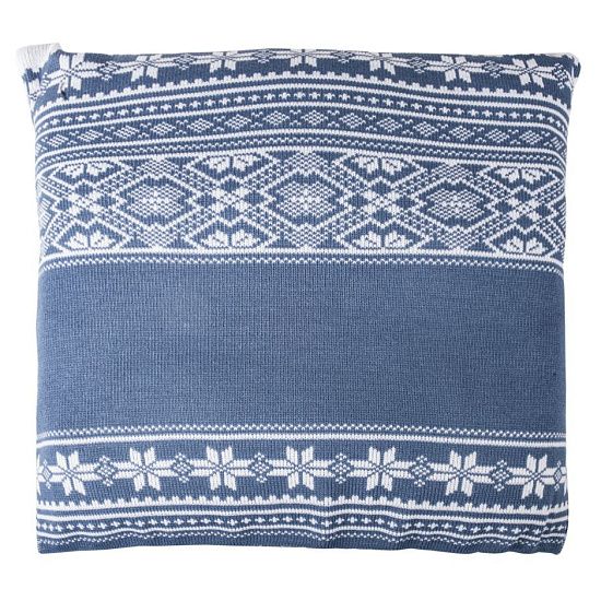Подушка «Скандик», синяя (индиго) - подробное фото