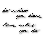 Декоративная надпись Do What You Love - фото