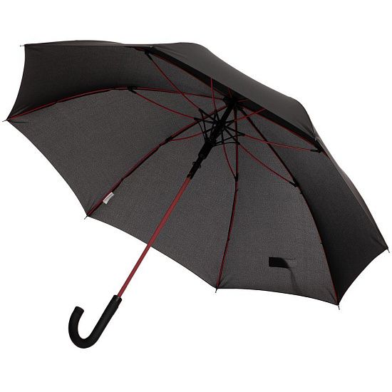 Зонт-трость с цветными спицами Color Power, красный - подробное фото