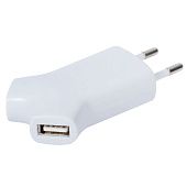 Сетевое зарядное устройство Uniscend Double USB, белое - фото
