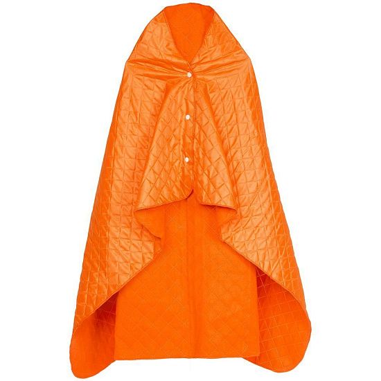 Плед-пончо для пикника SnapCoat, оранжевый - подробное фото