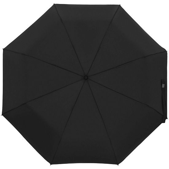 Зонт складной Show Up со светоотражающим куполом, черный - подробное фото