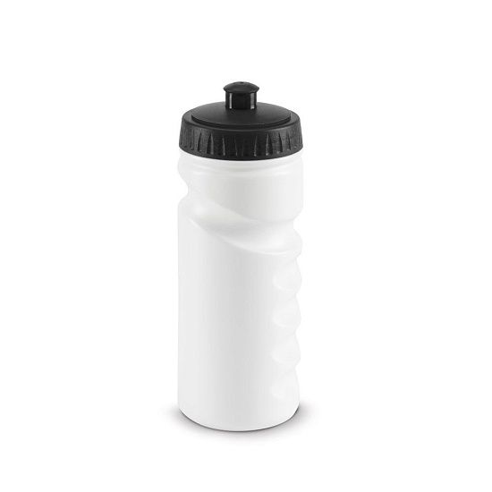Бутылка для велосипеда Lowry, белая с черным - подробное фото