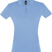 Рубашка поло женская PERFECT WOMEN 180 голубая - фото
