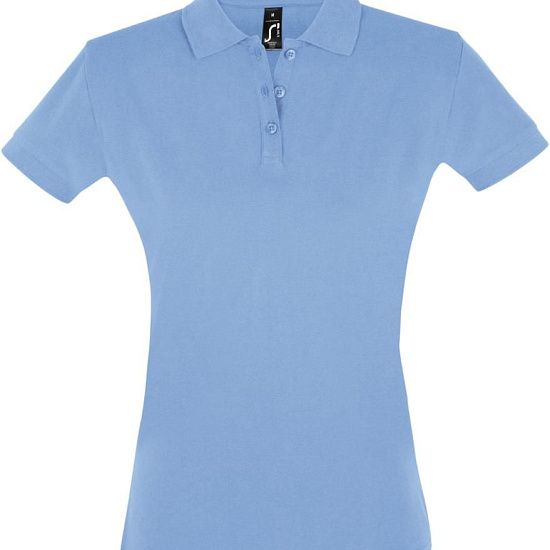 Рубашка поло женская PERFECT WOMEN 180 голубая - подробное фото