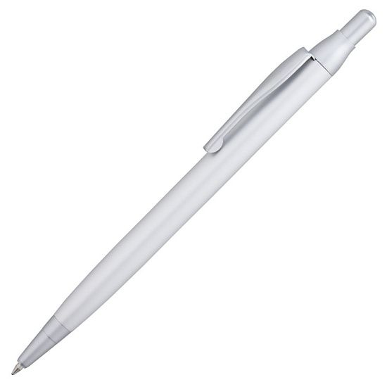 Ручка шариковая Simple, серебристая - подробное фото