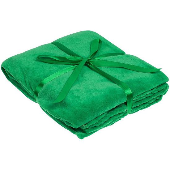 Плед Plush, зеленый - подробное фото