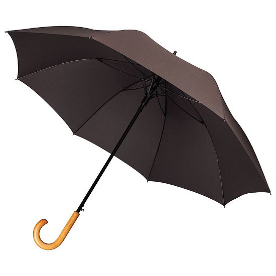 Зонт-трость Classic, коричневый - подробное фото
