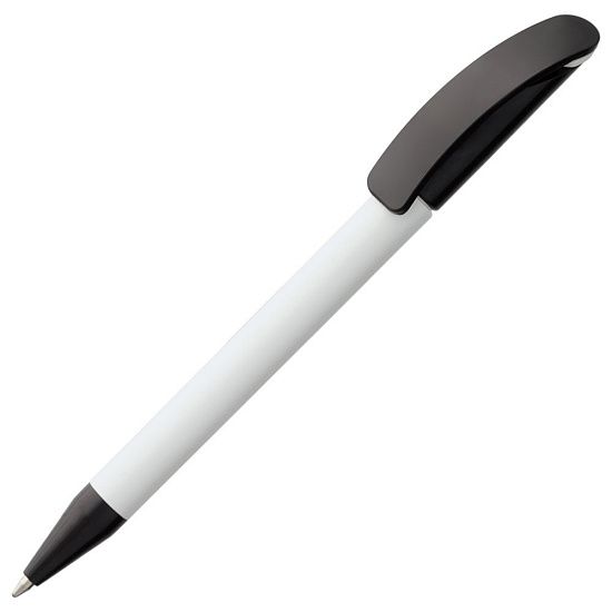 Ручка шариковая Prodir DS3 TPP Special, белая с черным - подробное фото