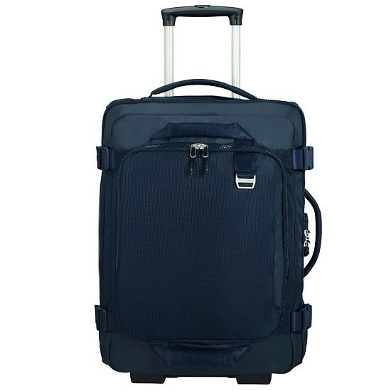 Дорожная сумка на колесах Midtown S, темно-синяя - подробное фото