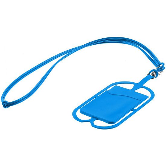 Картхолдер с креплением для телефона, синий - подробное фото