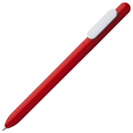 Ручка шариковая Slider, красная с белым - подробное фото