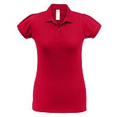 Рубашка поло женская Heavymill красная - фото