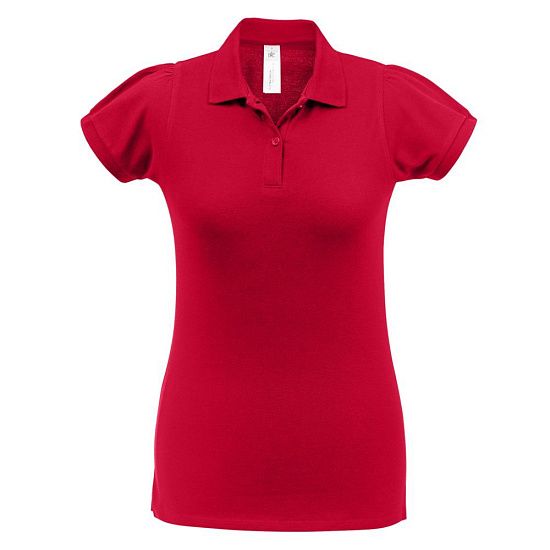Рубашка поло женская Heavymill красная - подробное фото