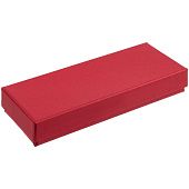 Коробка Notes с ложементом для ручки и флешки, красная - фото