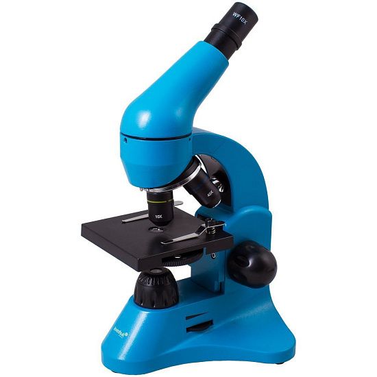 Монокулярный микроскоп Rainbow 50L с набором для опытов, голубой - подробное фото