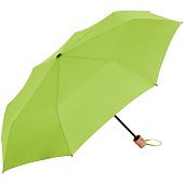 Зонт складной OkoBrella, зеленое яблоко - фото