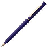 Ручка шариковая Euro Gold, синяя - фото