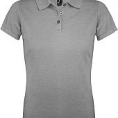 Рубашка поло женская PRIME WOMEN 200 серый меланж - фото