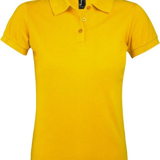Рубашка поло женская PRIME WOMEN 200 желтая - подробное фото